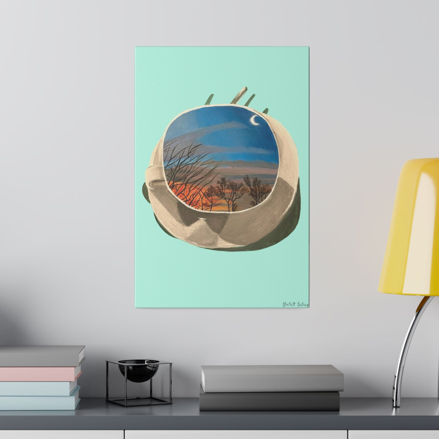 A Cup Of Sunrise | Matte Canvas, Stretched, 0.75"