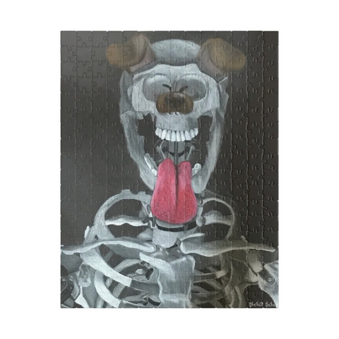 Skeleton Taking A Snapchat Selfie | Puzzle (110, 252, 520, 1014-piece)