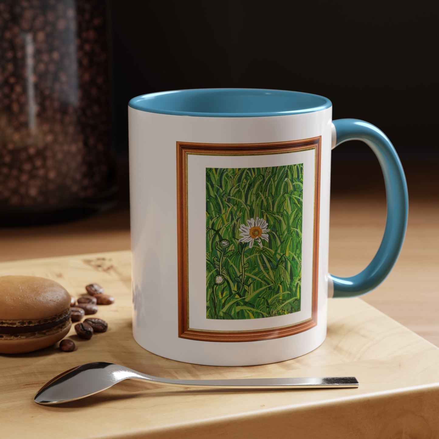 A Daisy In Bloom | Accent Coffee Mug (11, 15oz)