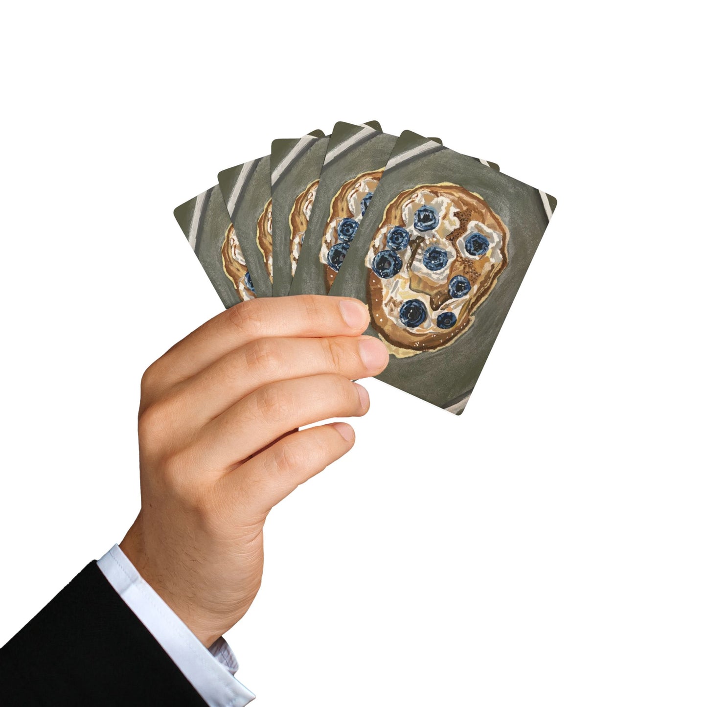 Happy Blueberry Pancake | Playing Cards