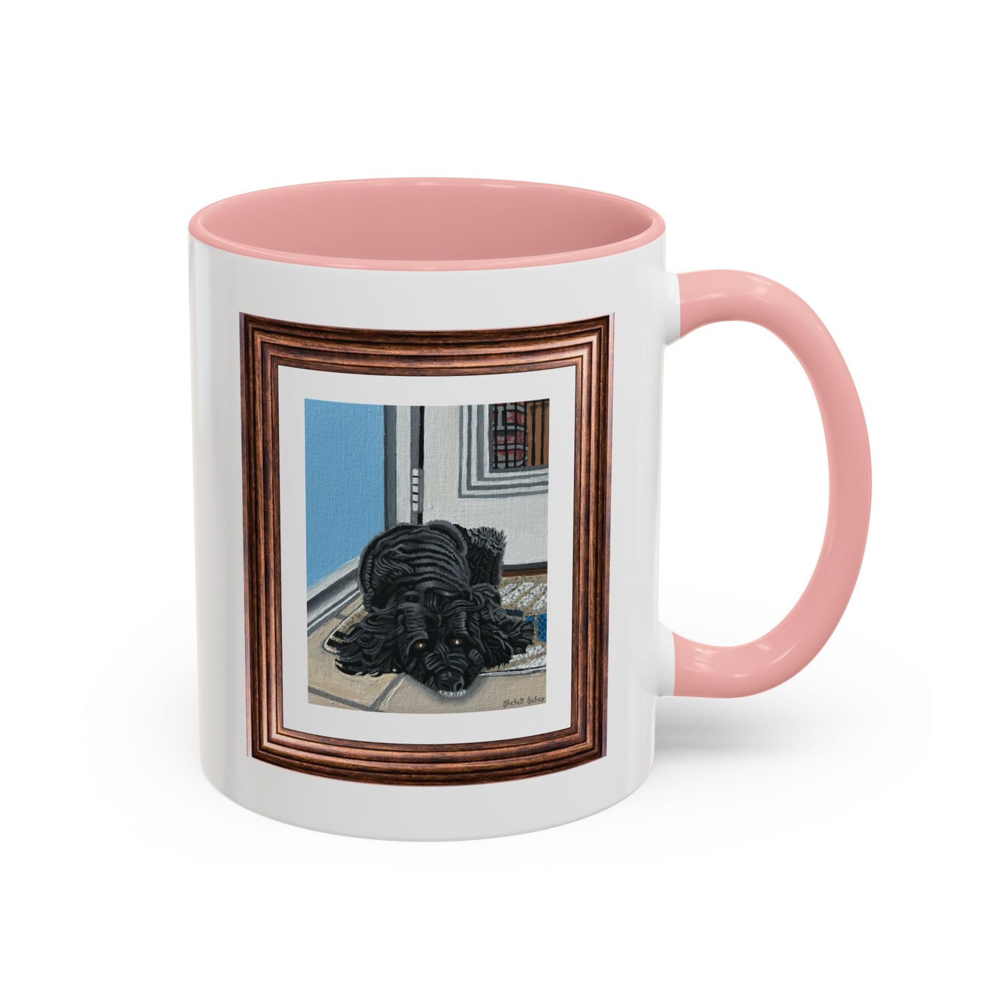 Rocky Chilling On A Corner | Accent Coffee Mug (11, 15oz)