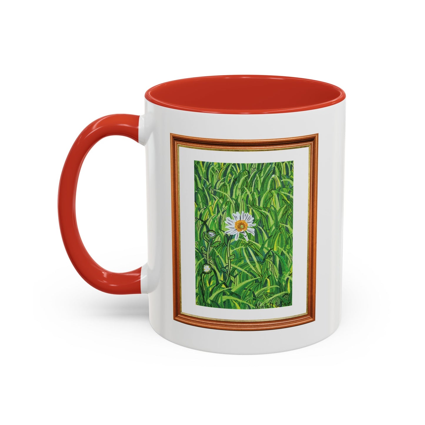 A Daisy In Bloom | Accent Coffee Mug (11, 15oz)