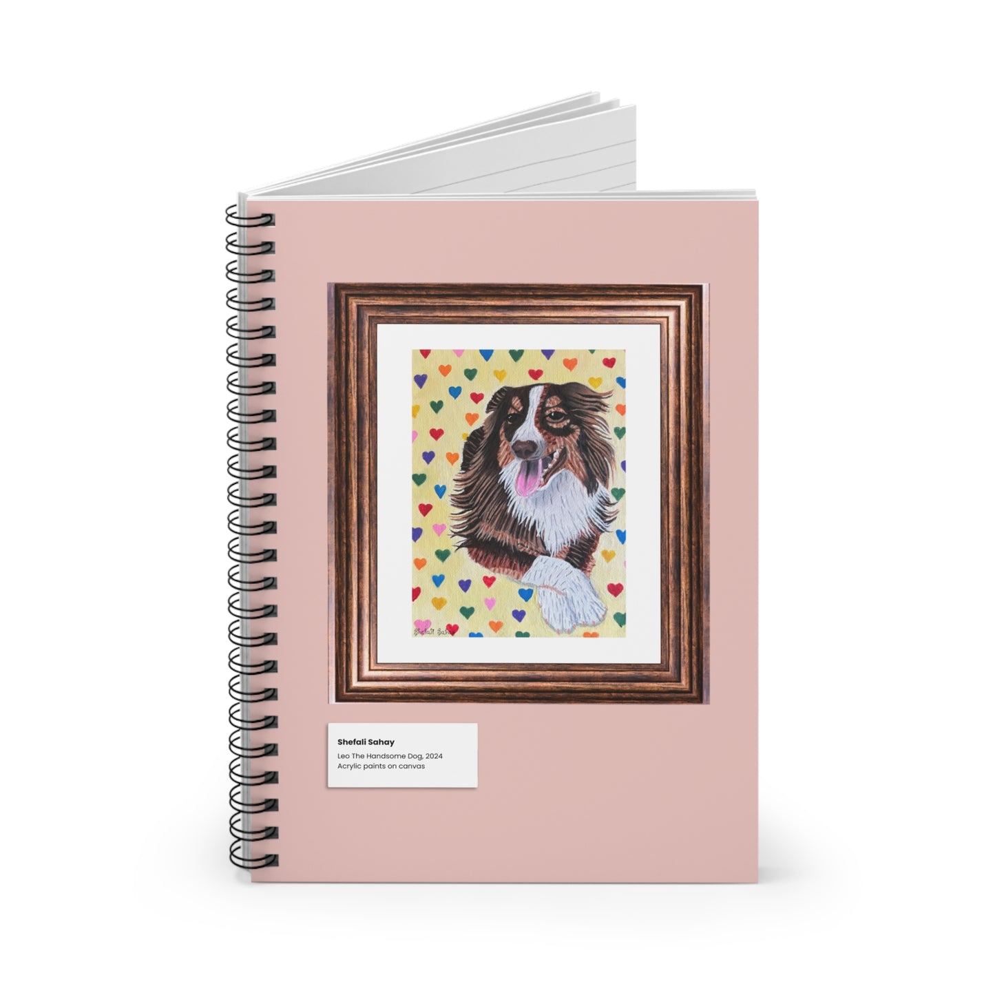 Leo The Handsome Dog | Spiral Notebook - Ruled Line