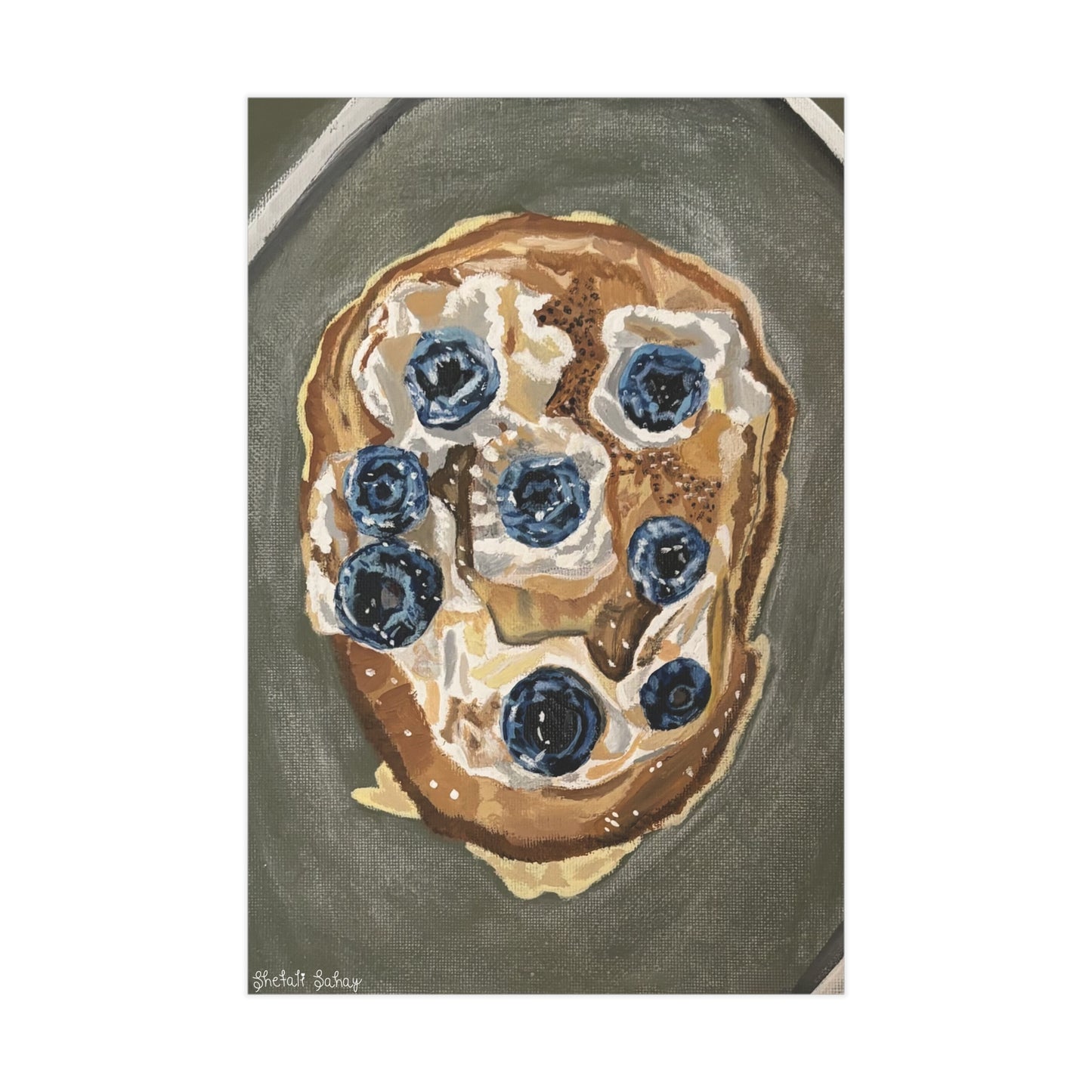 Happy Blueberry Pancake | Unframed Prints