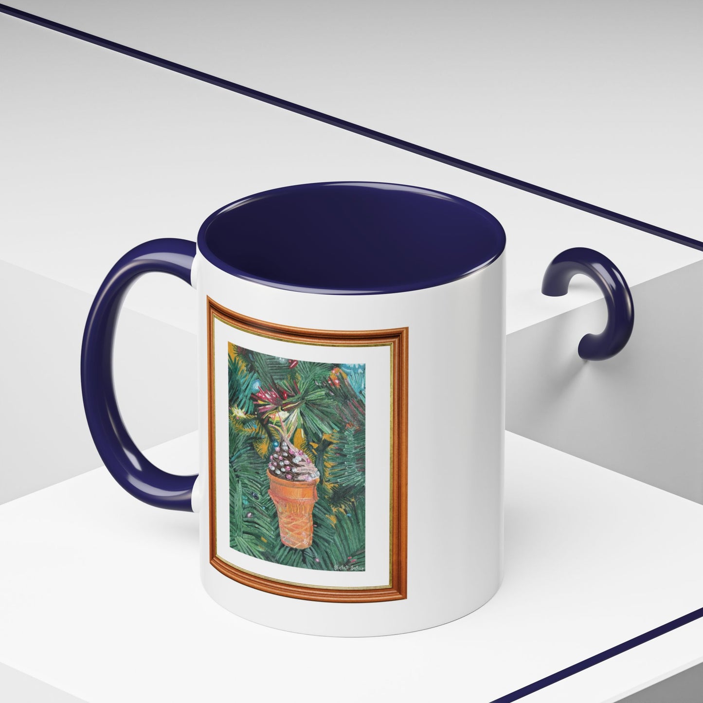 A Lifelike Ice Cream Ornament | Accent Coffee Mug (11, 15oz)