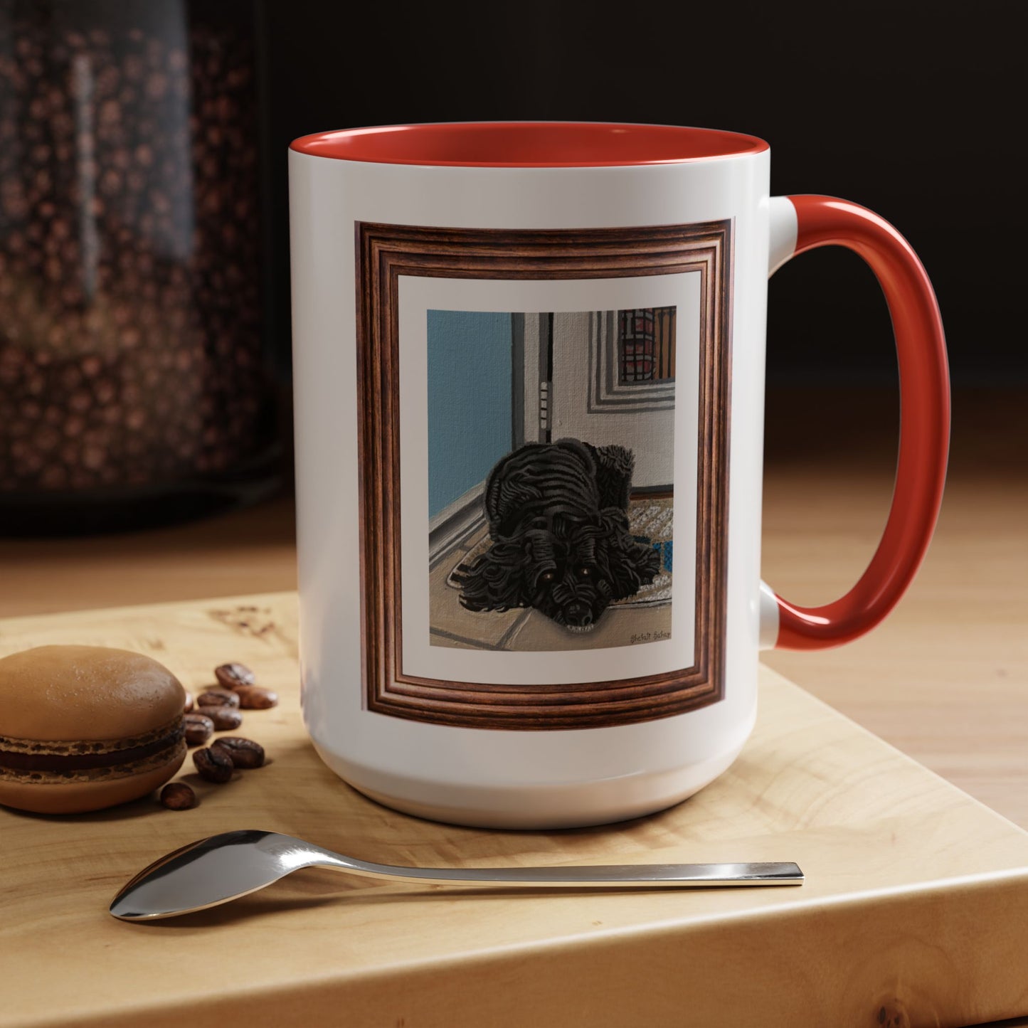 Rocky Chilling On A Corner | Accent Coffee Mug (11, 15oz)