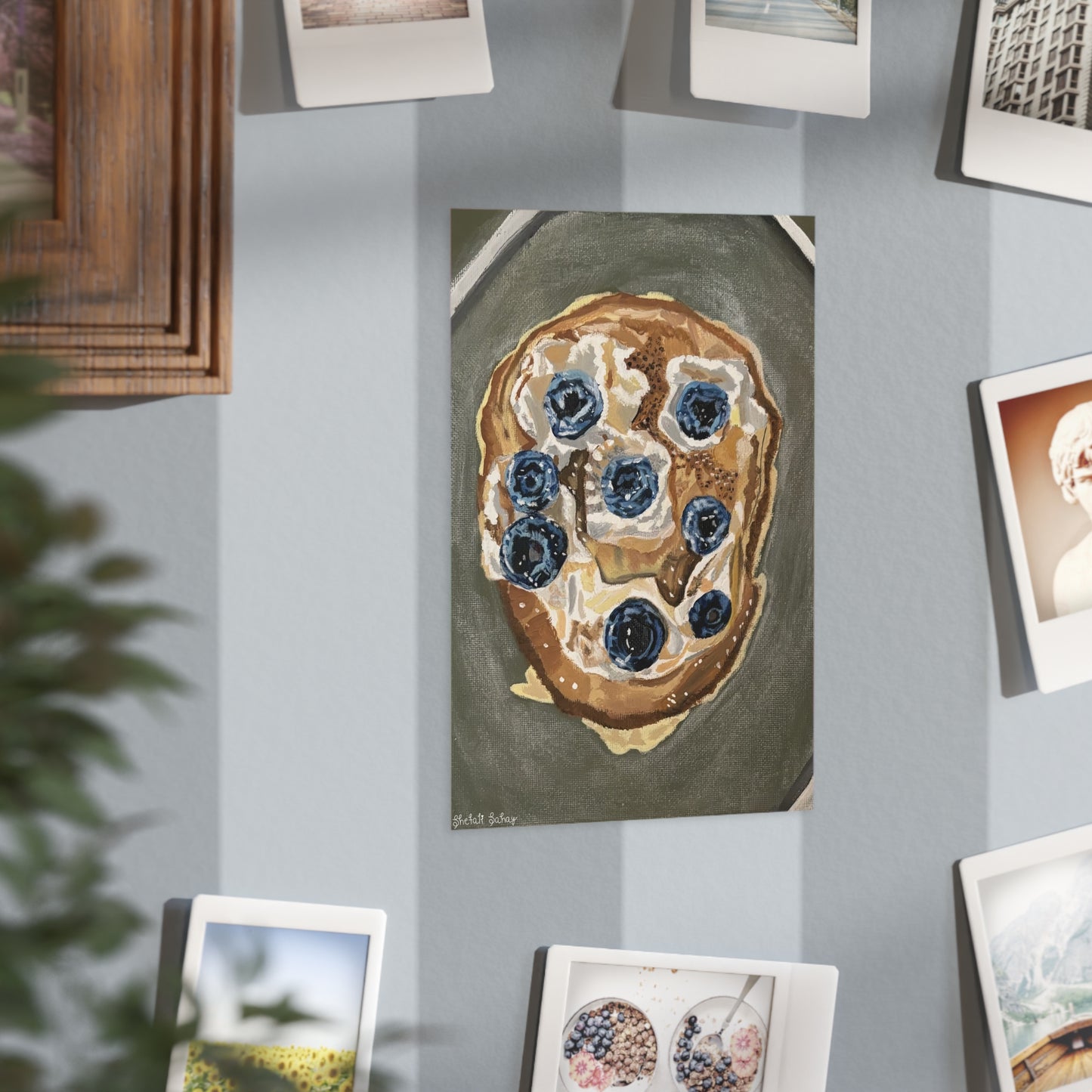 Happy Blueberry Pancake | Unframed Prints