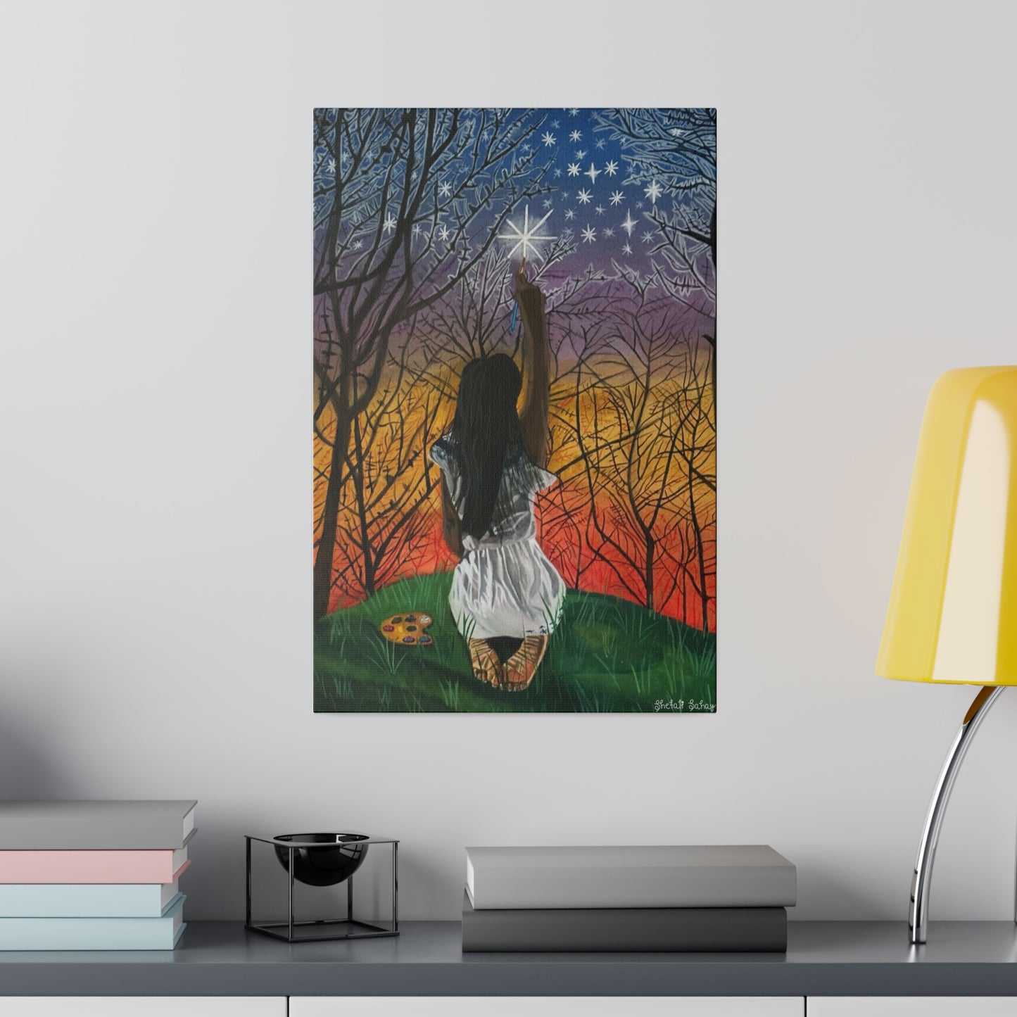 Painting The Stars | Matte Canvas, Stretched, 0.75"