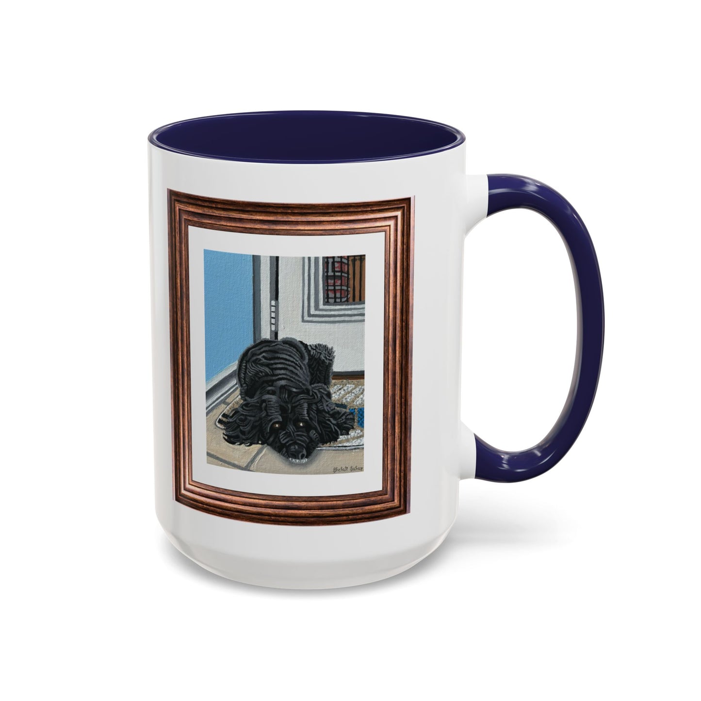 Rocky Chilling On A Corner | Accent Coffee Mug (11, 15oz)