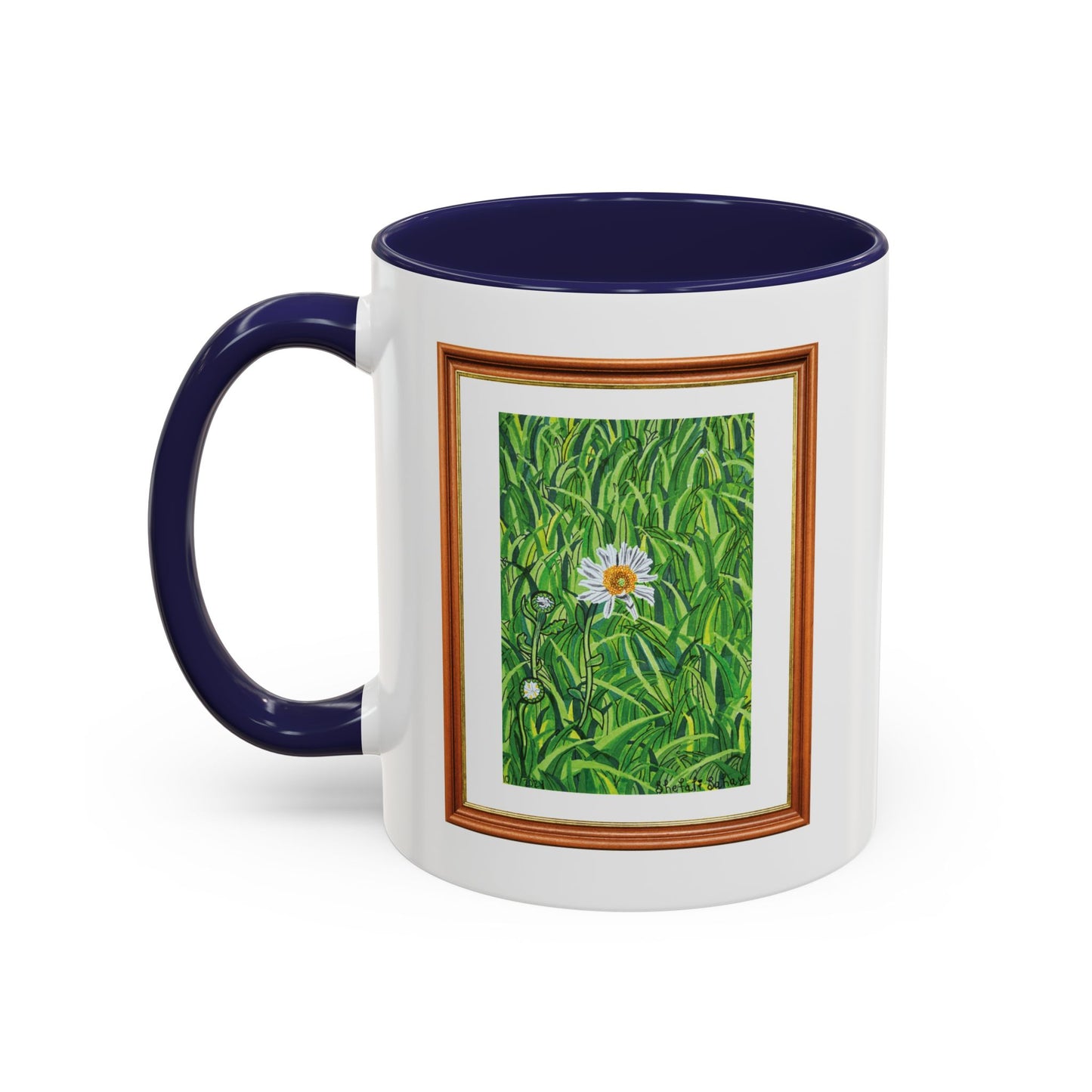 A Daisy In Bloom | Accent Coffee Mug (11, 15oz)