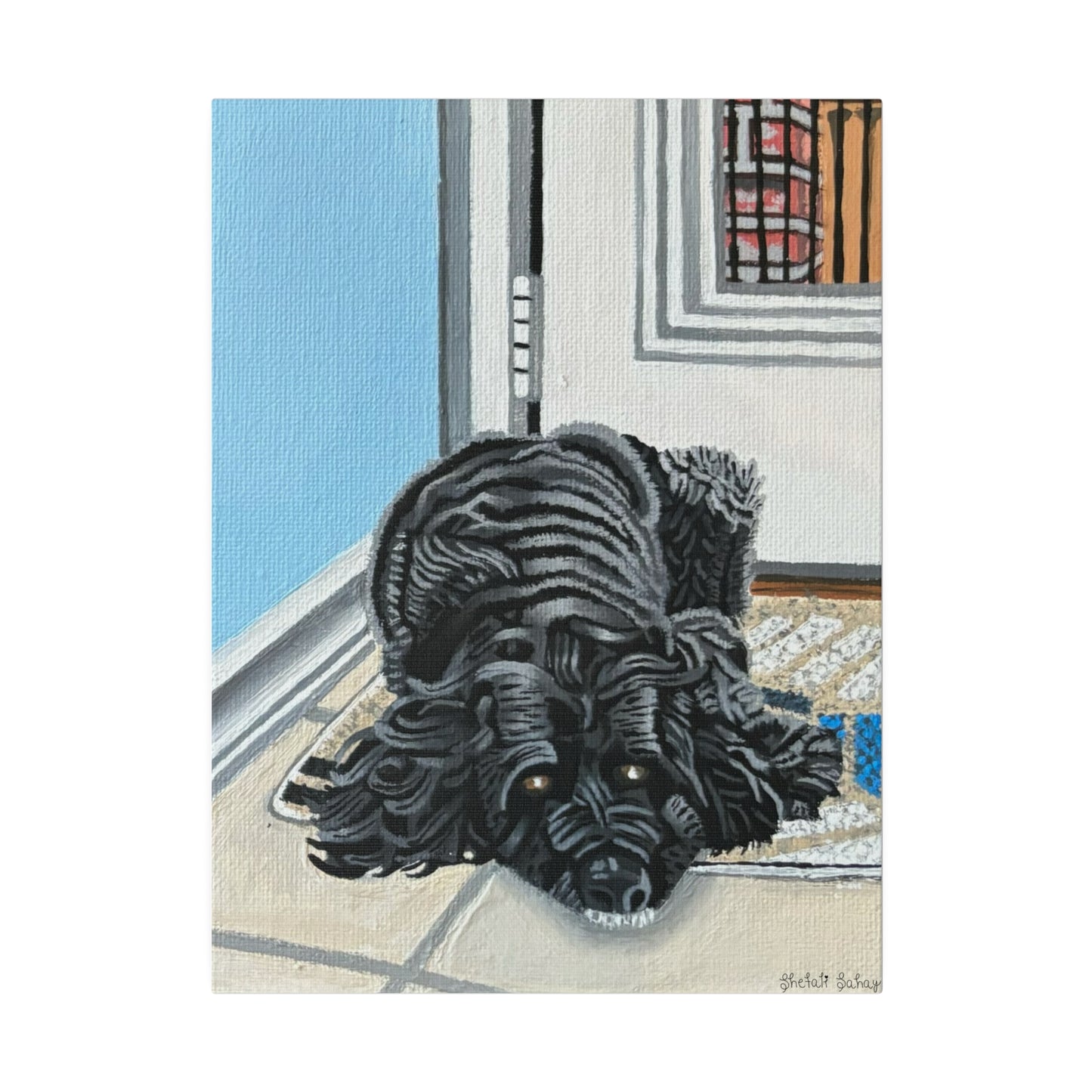 Rocky Chilling On A Corner | Matte Canvas, Stretched, 0.75"