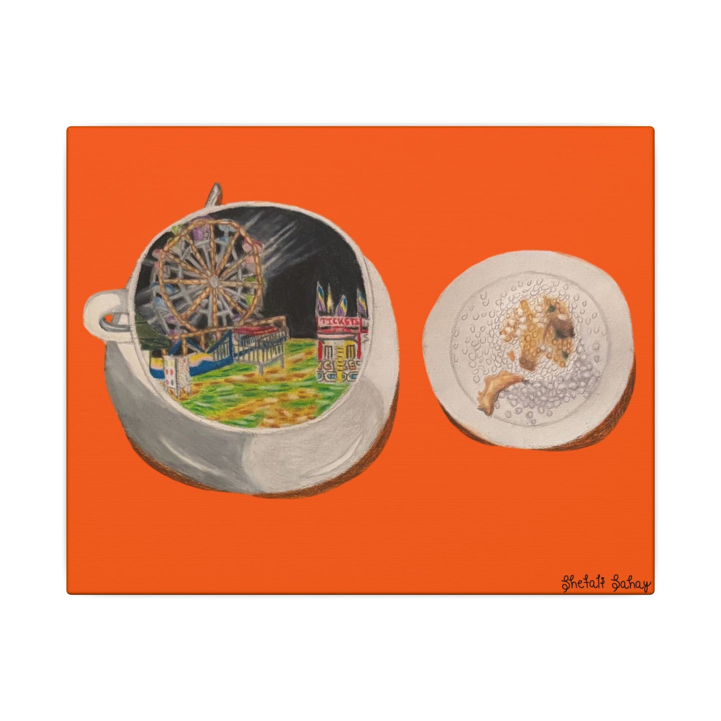 A Cup of Warren Expo with a Side of Fried Oreo | Matte Canvas, Stretched, 0.75"